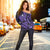 Hawaii Polynesian Turtle Hibiscus Women's Off Shoulder Sweater - Purple - AH - Polynesian Pride