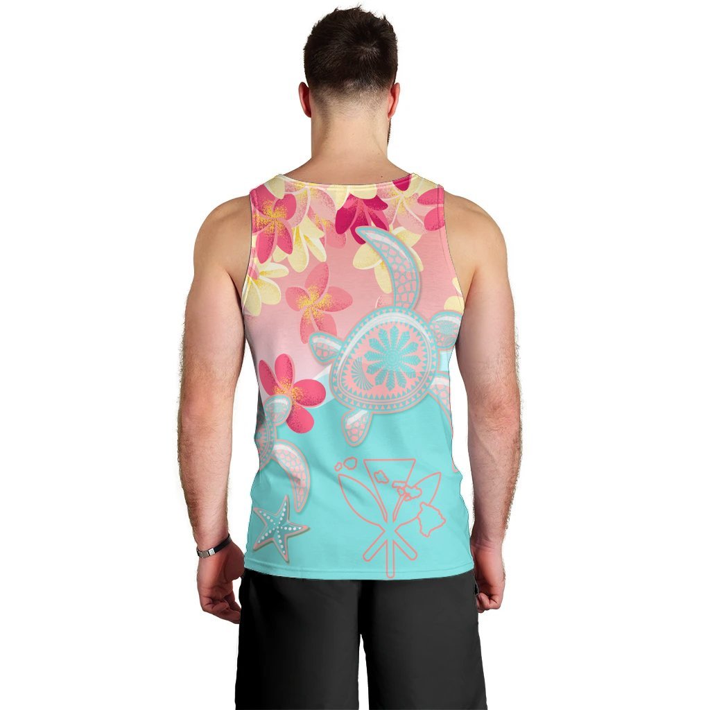 Hawaii Sea Turtle Plumeria Tank Top - AH - Polynesian Pride