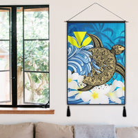 Hawaii Sea Turtle Plumeria Coconut Tree Hanging Poster - AH - Polynesian Pride