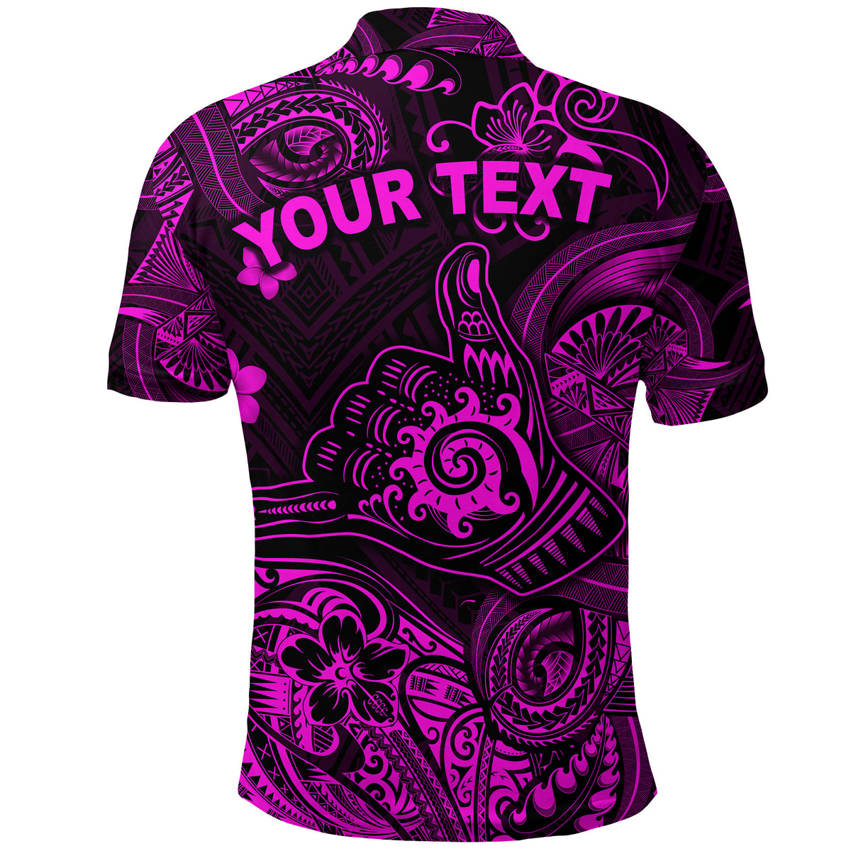 Custom Hawaii Shaka Polynesian Polo Shirt Unique Style Pink LT8 - Polynesian Pride