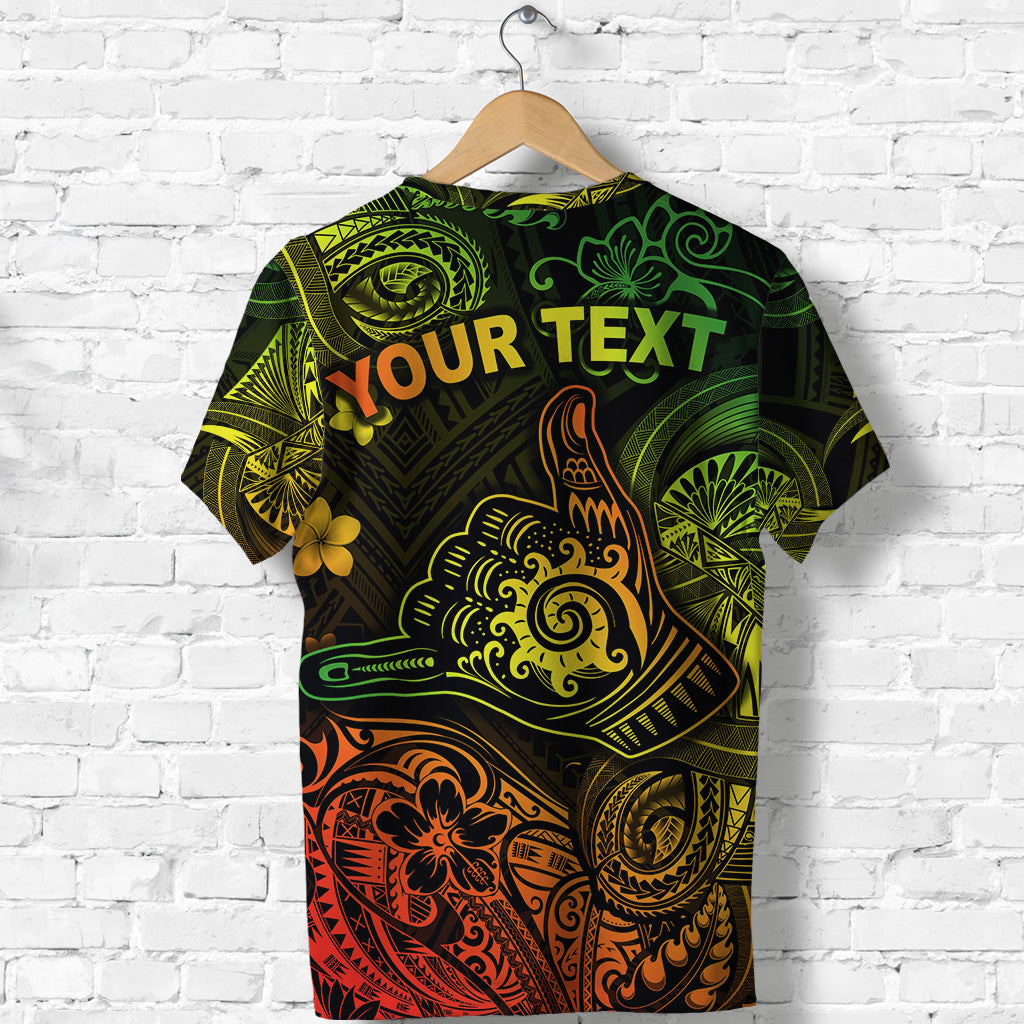 Custom Hawaii Shaka Polynesian T Shirt Unique Style Reggae LT8 - Polynesian Pride