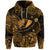 Hawaii State Fish: Humuhumu Nukunuku Apuaa Polynesian Zip Hoodie Unique Style Gold LT8 - Polynesian Pride