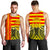 Hawaii Men's Tank Top - Hawaiian Mauna Kea Men's Tank Top - Speaka Style - AH Yellow - Polynesian Pride