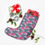 Hawaii Tropical Flowers Palm Leaves Hibiscus Strips Christmas Stocking - Polynesian Pride