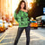 Hawaii Turtle Women's Off Shoulder Sweater Polynesian Hibiscus Art Ver 2.0 Green - AH - Polynesian Pride