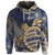 Custom Hawaii Turtle Hibiscus Gold Hoodie Kyn Style - Polynesian Pride