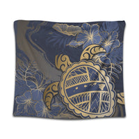 Hawaii Turtle Hibiscus Gold Tapestry - Kyn Style - AH - Polynesian Pride