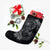 Hawaii Yin Yang Turtle Shark Hibiscus Plumeria Christmas Stocking - Gray - AH - Polynesian Pride