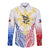 Philippines Personalised Long Sleeves Button Shirt Filipino Sun with Eagle LT7 Unisex White - Polynesian Pride