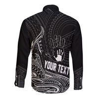 Fathers Day Polynesian Personalised Long Sleeves Button Shirt My Dad My Hero LT7 - Polynesian Pride