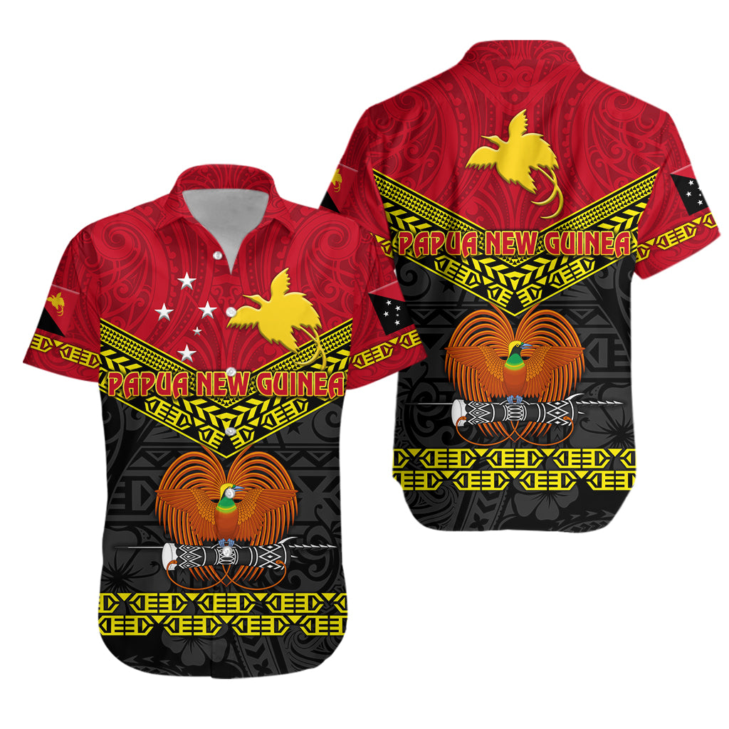Papua New Guinea Kumuls Hawaiian Shirt Simple Style - Black Vibes LT8 - Polynesian Pride