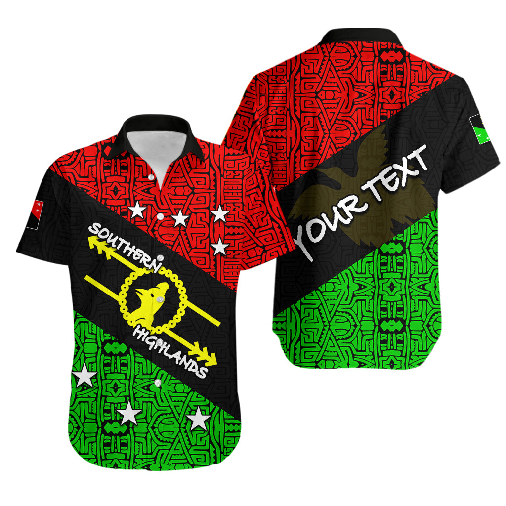 (Custom Personalised) Southern Highlands Province Hawaiian Shirt Of Papua New Guinea LT6 Unisex Black - Polynesian Pride
