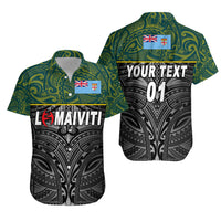 (Custom Personalised) Fiji Lomaiviti Rugby Hawaiian Shirt Original Style, Custom Text And Number LT8 Unisex Green - Polynesian Pride