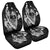 Hawaiian Fish Hook Hibiscus Banzai Surfing Polynesian Car Seat Covers - AH Universal Fit Black - Polynesian Pride