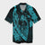 Matching Dress and Hawaiian Shirt Hawaii Fish Hook Hibiscus Banzai Surfing Polynesian Blue RLT14 - Polynesian Pride