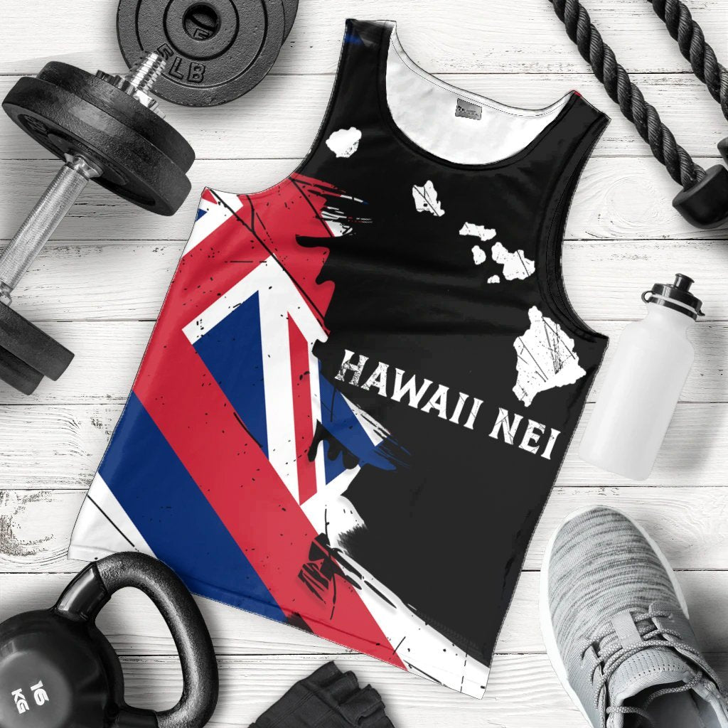 Hawaiian Flag Hawaii Map Nei Polynesian Tank Top - Classic Style - Polynesian Pride