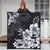 Hawaiian Hibiscus Black And White Polynesian Premium Quilts - AH - Polynesian Pride