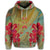 Hawaiian Hibiscus Water Color Hoodie - Polynesian Pride