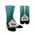 Hawaiian Hibiscus White Flower Gleeful Crew Socks - AH Crew Socks White - Polynesian Pride