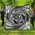 Hawaiian Kanaka Honu Hibiscus Tornando Polynesian Premium Quilts - AH Black - Polynesian Pride