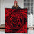Hawaiian Kanaka Honu Hibiscus Tornando Polynesian Red Premium Quilts - AH - Polynesian Pride