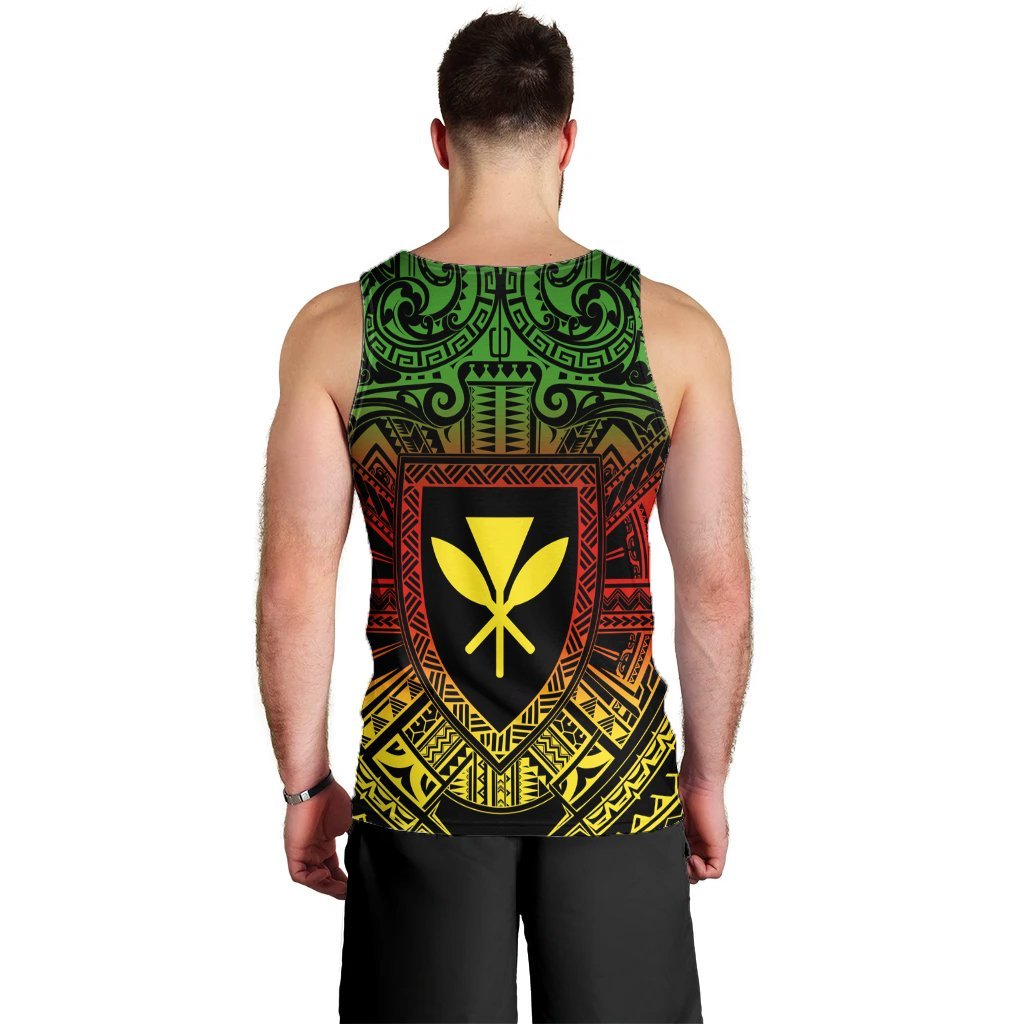 Hawaiian Kanaka Maoli Center Polynesian Tank Top - AH - Polynesian Pride