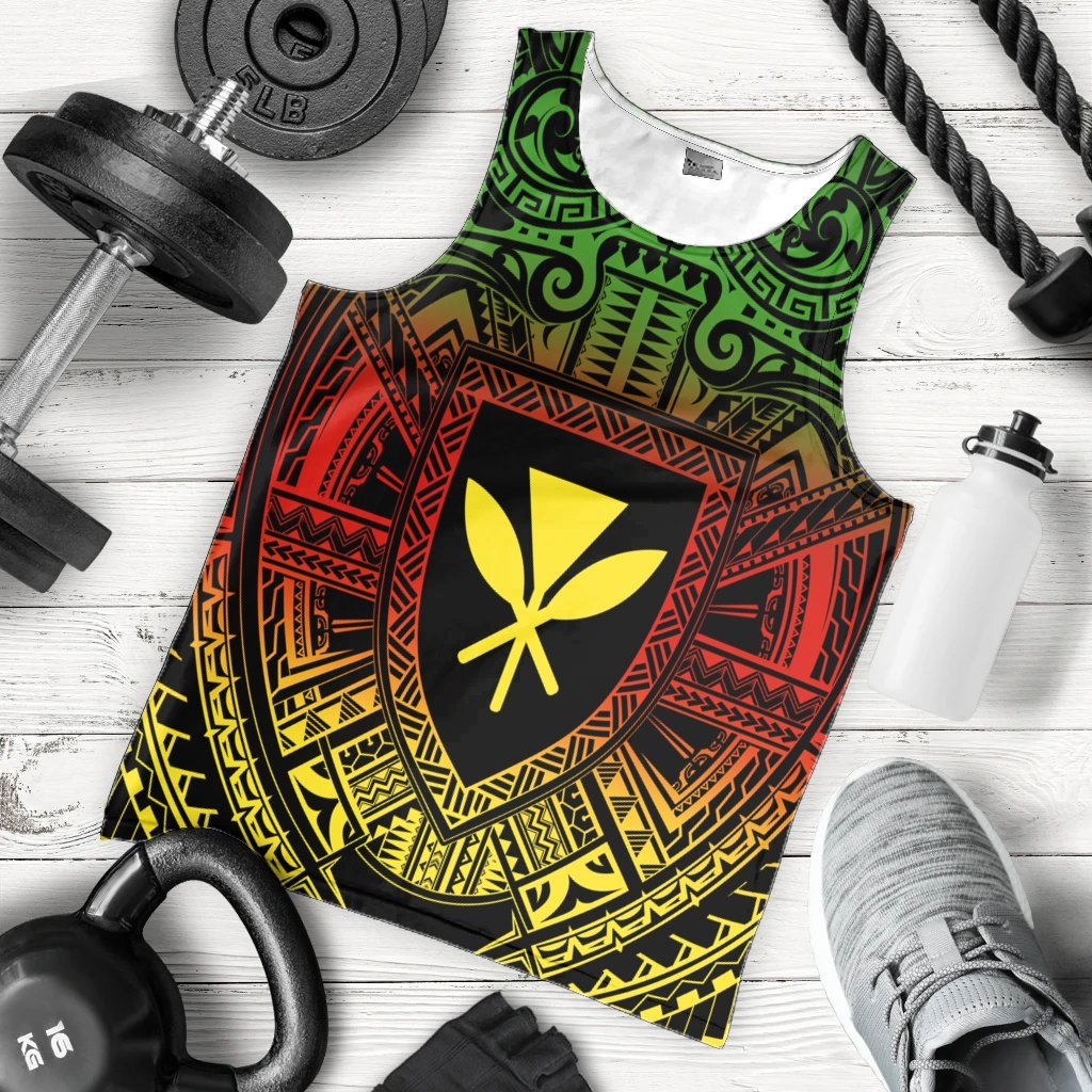 Hawaiian Kanaka Maoli Center Polynesian Tank Top - AH - Polynesian Pride