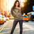 Hawaiian Kanaka Polynesian Tribal Women's Off Shoulder Sweater Reggae Color Gold AH - Polynesian Pride