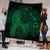 Hawaiian Map Heart Hula Girl Hibiscus Green Polynesian Premium Quilts - AH - Polynesian Pride