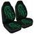Hawaiian Map Heart Ribbon Cancer Hibiscus Green Polynesian Car Seat Covers - AH Universal Fit Black - Polynesian Pride