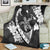 Hawaiian Map Hibiscus Turtle Fish Hook Polynesian Premium Blankets - AH - Polynesian Pride