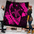 Hawaiian Map Hibiscus Turtle Fish Hook Polynesian Premium Quilts Pink - AH - Polynesian Pride