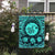 Hawaiian Map Honu Hibiscus Tropic Turquoise Polynesian Flag - AH - Polynesian Pride