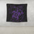 Hawaiian Map Kanaka Hibiscus Turtle Purple Polynesian Tapestry - AH - Polynesian Pride