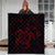 Hawaiian Map Kanaka Hibiscus Turtle Red Polynesian Premium Quilts - AH - Polynesian Pride