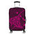 Hawaiian Map Kanaka Manta Ray Polynesian Luggage Covers Pink - AH Black - Polynesian Pride
