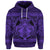 Custom Hawaiian Map Madame Pele Mauna Kea Plumeria Polynesian Hoodie Purple - Polynesian Pride