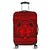 Hawaiian Map Madame Pele Mauna Kea Plumeria Polynesian Luggage Covers Red AH Black - Polynesian Pride