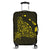 Hawaiian Map Manta Ray Yellow Polynesian Luggage Covers - AH Black - Polynesian Pride