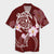 Hawaiian Map Plumeria Turtle Swim Polynesian Hawaiian Shirt - AH Unisex Black - Polynesian Pride