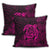 Hawaiian Map Turtle Kanaka Hibiscus Polynesian Pillow Covers - Pink - AH - Polynesian Pride
