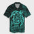 Hawaiian Map Turtle Kanaka Hibiscus Polynesian Hawaiian Shirt - Turquoise - AH Unisex Black - Polynesian Pride