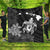 Hawaiian Map Turtle Plumeria Hibiscus Fish Hook Polynesian Premium Quilts - AH Black - Polynesian Pride