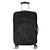 Hawaiian Map Turtle Tattoo Hibiscus Plumeria Polynesian Luggage Covers - Gray - AH Black - Polynesian Pride