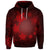 Custom Hawaiian Plumeria Hibiscus Turtle Under Sea Polynesian Hoodie Red - Polynesian Pride