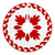 Hawaiian Quilt Ulu Tree Skirt - Red White - AH - Polynesian Pride