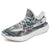Hawaiian Sneakers YZ Exotic Tropical Flowers In Pastel Colors White - Polynesian Pride