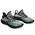 Hawaiian Sneakers YZ Seamless Floral Pattern With Tropical Hibiscus Watercolor Black - Polynesian Pride