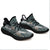 Hawaiian Sneakers YZ Tropical Flamingos And Tropical Plants Black - Polynesian Pride