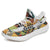 Hawaiian Sneakers YZ Tropical Jungle Parrots And Flamingos Pattern White - Polynesian Pride